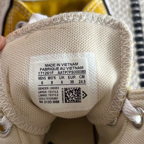 CONVERSE Chuck Taylor All-Star Canvas High Tops Mustard Yellow (M6, W8) - Picture 8 of 9